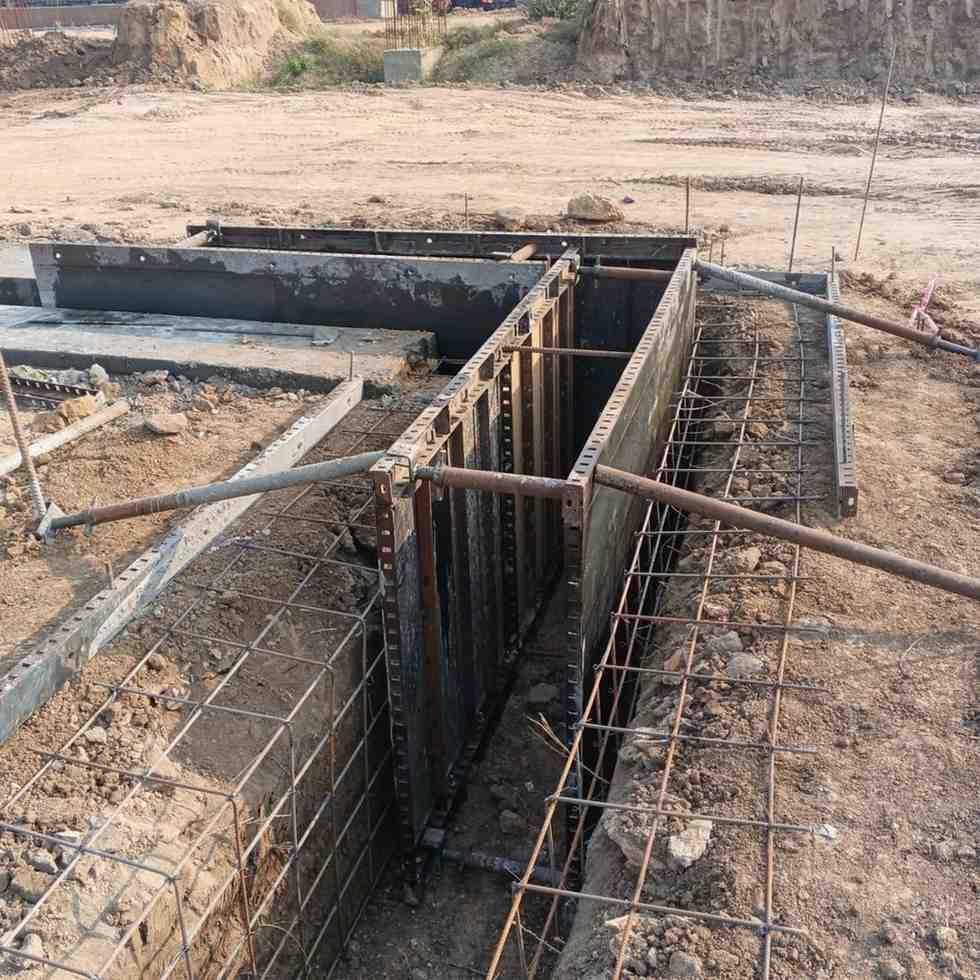 Bentonite slurry support